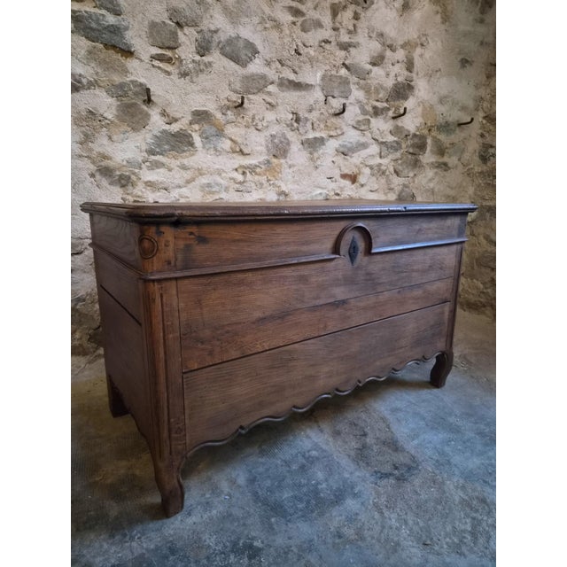Antique Oak Marriage Chest, 1700s For Sale - Image 12 of 18