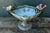 Vintage Glazed Ceramic Floral Bird Urns - A Pair For Sale - Image 9 of 12