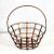 Distressed Bronze Copper Style Metal Basket Dimensions: 9.5”w x 9.5”d x 10.25”h