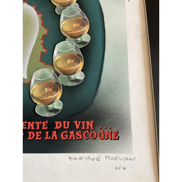 1950s Hervé Morvan, Armagnac Advertising Poster, 1950s, Paper For Sale - Image 5 of 9