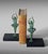 Art Deco French Pair of Dancer Bookends in Spelter and Black Marquina Marble For Sale - Image 10 of 18