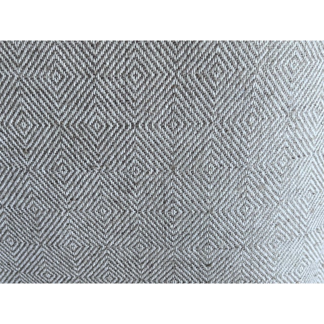 Single Belgian linen/cotton cushion/pillow crafted by a delicate hand. There is a blind zipper at the bottom. The insert...