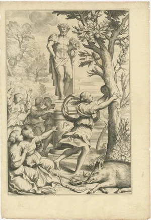 Ferrari, Illustrations of Mythological Scenes on Lemon Varieties, 1646, Prints, Set of 3