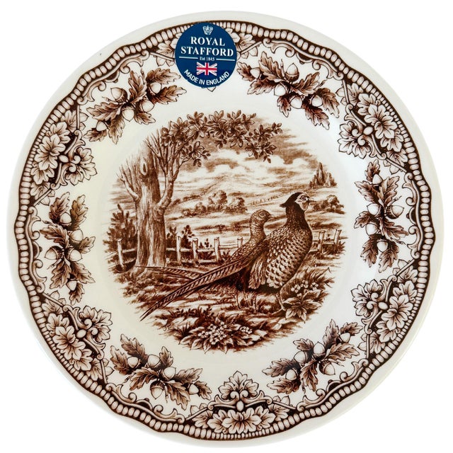 Quintessentially English, and perfect for the upcoming holidays, these elegant fall woodland inspired salad plates by...