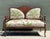 Wood Vintage Carved Wood Settee With Embroidered Botanical Upholstery For Sale - Image 7 of 12