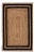 5'x7' Black Border Rectangle Jute Handmade Rug For Sale