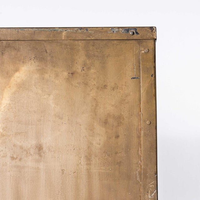 French Industrial Metal Cabinet, 1920s For Sale - Image 10 of 11