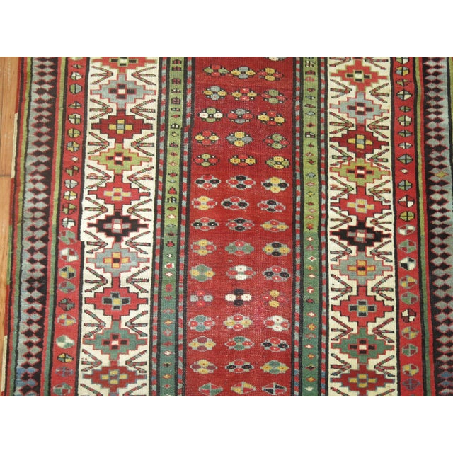 Late 19th Century Rustic 19th Century Caucasian Talish Runner - 3'5" x 8'6" For Sale - Image 5 of 6