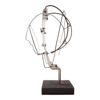 Irving George Lehman, Modernist Sculpture Figural Portrait Bust Brutalist Wire Work For Sale