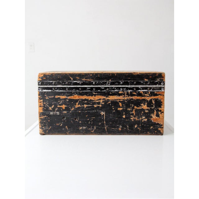 Antique Primitive Wood Ballot Box For Sale - Image 4 of 15