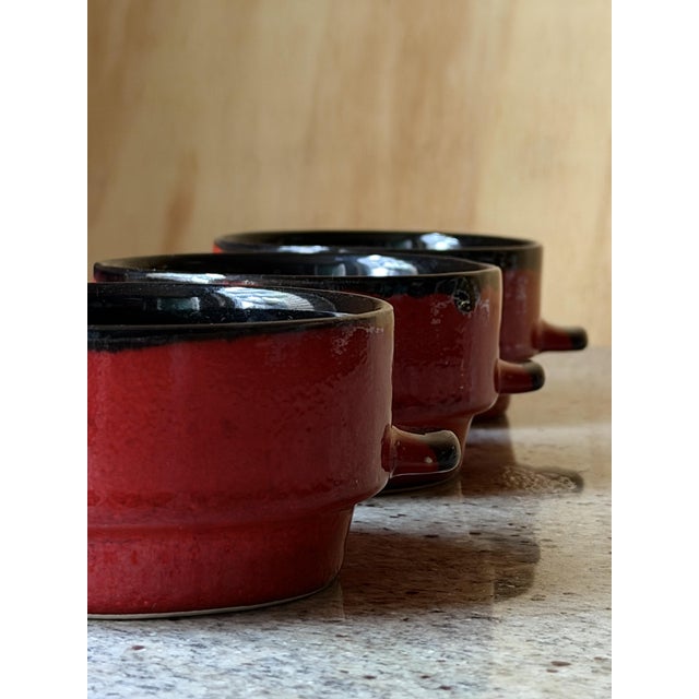 Vintage West German Pottery Soup Crocks, 1960, Set of 6 For Sale - Image 15 of 15