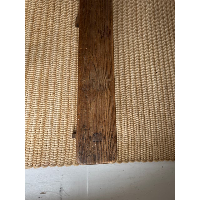 Early 20th Century Rustic Wooden Bench, France For Sale - Image 11 of 13