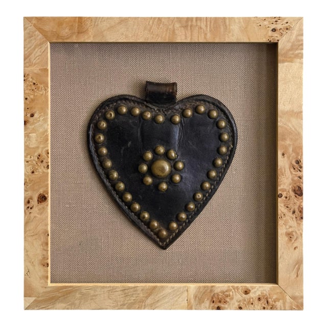 Framed 19th Century American Horse Harness Heart For Sale