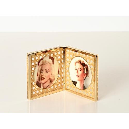 Picture Frame in Brass, Acrylic Glass, and Vienna Straw from Dior, Italy 1970s For Sale - Image 10 of 17