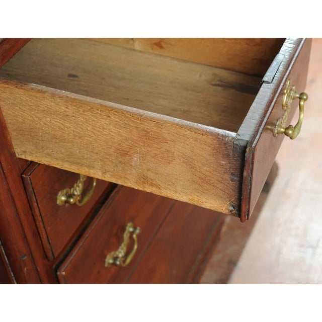 Mid 18th Century Georgian Chest With Bracket Feet and Unusual Drawer Arrangement For Sale - Image 4 of 11