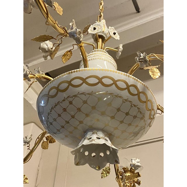 Porcelain Chandeliers by Giulia Mangani, 2000, Set of 2 For Sale - Image 10 of 18