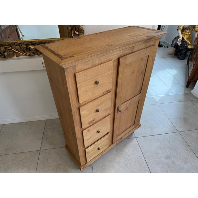 Wood Rustic Farmhouse Pantry Cupboard For Sale - Image 7 of 13