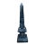 Neoclassical Grand Tour Solid Marble Blue Obelisk With Dramatic Veining For Sale