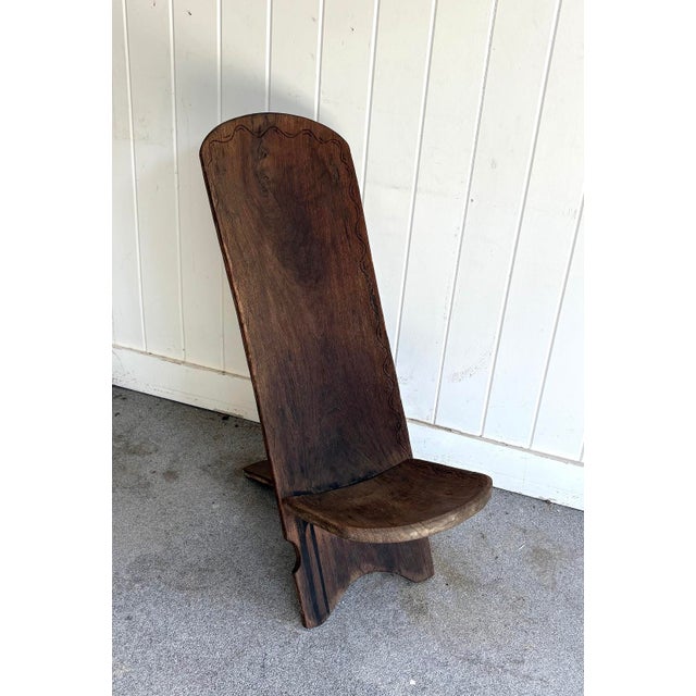 Tribal Antique African Tribal Birthing Chair For Sale - Image 3 of 7