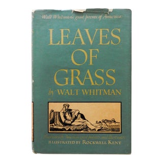 Vintage Leaves of Grass by Walt Whitman Rockwell Kent Illustrator Book For Sale