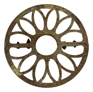 Antique Cast Iron Circular Tree Root Guards, 20" Diameter