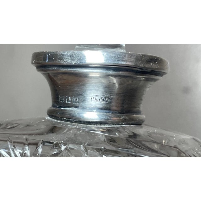 Antique Wolfsky & Co Sterling Silver Cut Crystal Scent Cologne Perfume Bottle For Sale In New York - Image 6 of 12