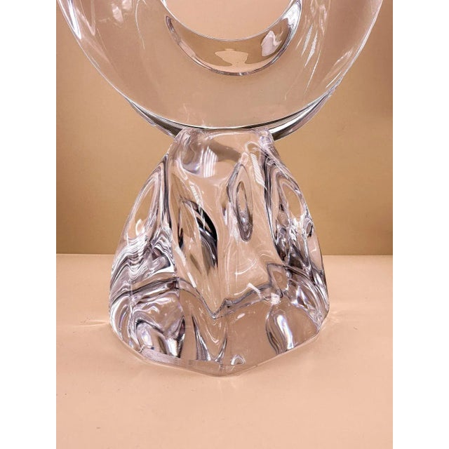 Glass Vintage Crystal Glass Candleholder by Jean Daum for Daum, France, 1960s For Sale - Image 7 of 9
