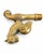 Vintage French Brass Rooster Faucet Spigot Garden Tap For Sale - Image 4 of 4