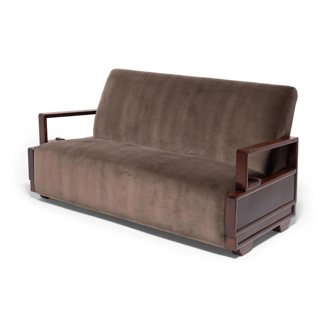 Art Deco 1930s Shanghai Art Deco Sofa For Sale - Image 3 of 7