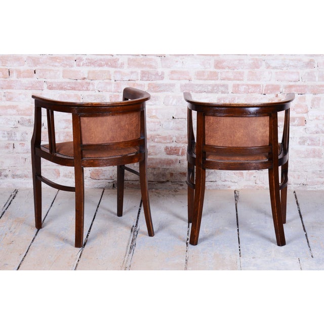 Art Deco Seating Set in Beech, Czech, 1920s, Set of 3 For Sale - Image 3 of 18