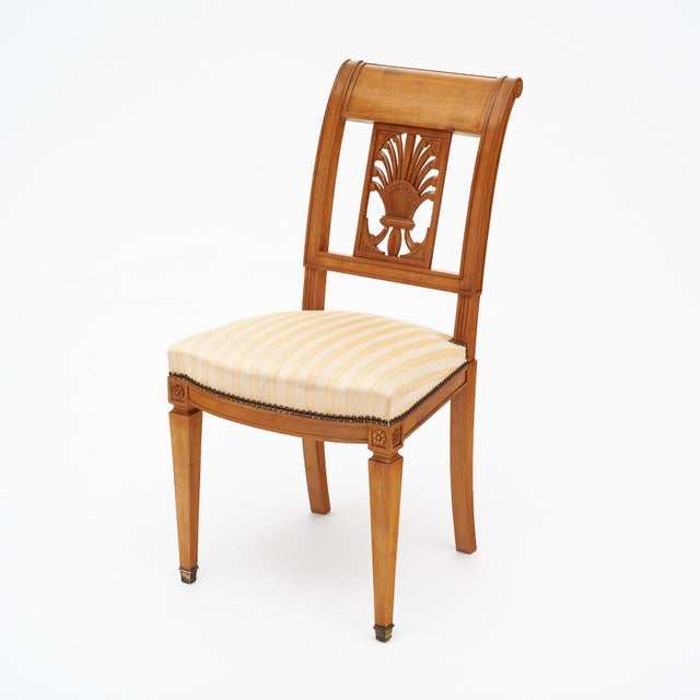 French Directoire Antique French Dining Chairs For Sale - Image 3 of 9