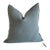 Stone Wash French Linen Accent Pillow With Insert For Sale