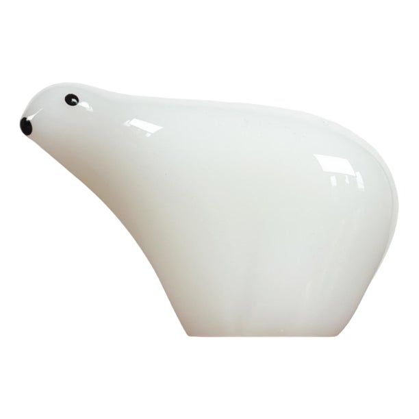 Vintage Glas Icebear Figurine, 1970s For Sale