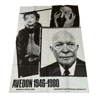 Richard Avedon 1946-1980 Uc Berkeley Poster (University Art Museum Berkeley, 1980) Exhibition Poster For Sale