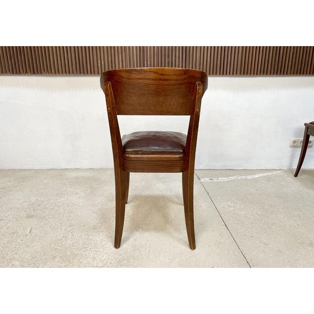 Art Nouveau Leather Dining Chairs by Richard Riemerschmid for Deutsche Werkstätten Hellerau, 1920s, Set of 4 For Sale - Image 15 of 18