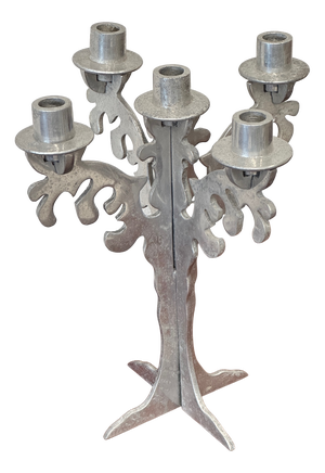 Vintage Brutalist Style Eccentric Candleholder, 1970s
