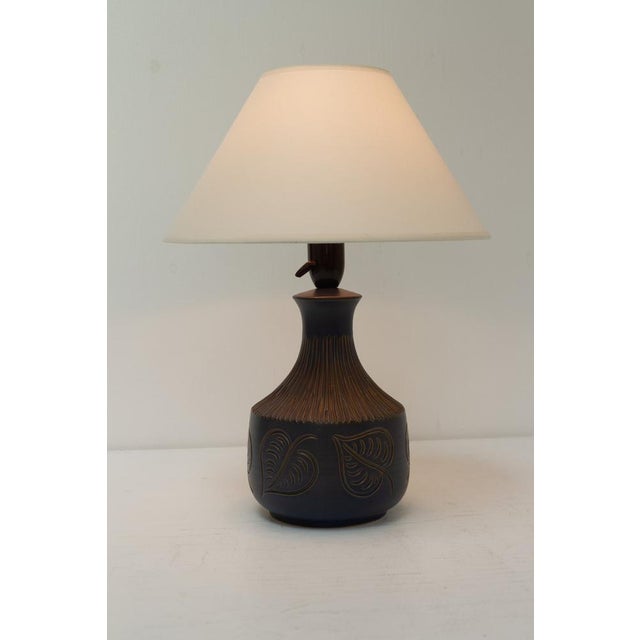 Ceramic Mid-Century Danish Ceramic Table Lamp by Bromølle Keramik, 1960s For Sale - Image 7 of 15
