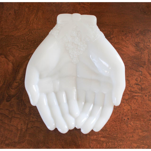 Milk Glass Hands Chairish