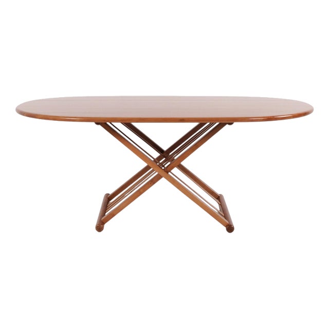 Safari Coffee Table in Light Wood by Andreas Hansen for Haslev Møbelsnedkeri, 1980 For Sale