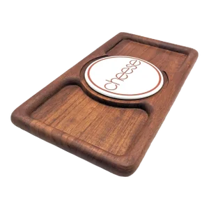 1970s Teak Wood Cheese Tray