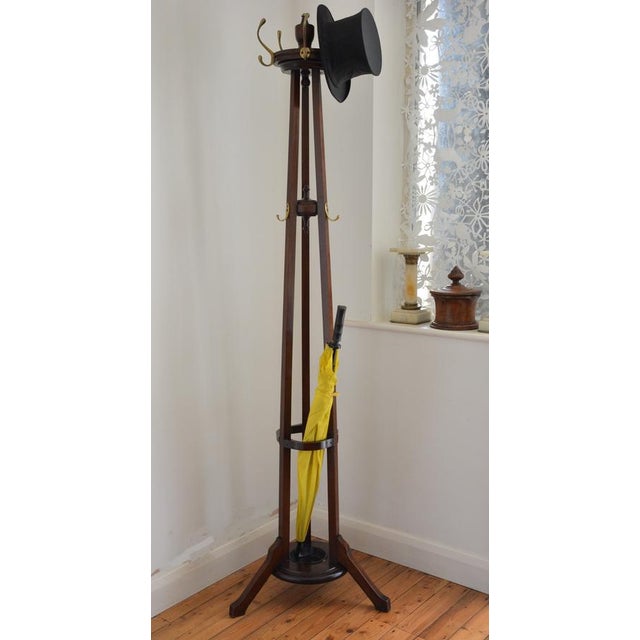 Antique English Arts and Crafts Hall Coat Stand, 1890 For Sale - Image 15 of 16