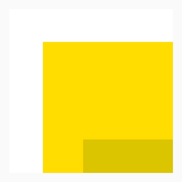 The Interaction of Warm Yellow and Light Celery Fine Art Print 30" X 40" by Liz Roache For Sale - Image 4 of 5