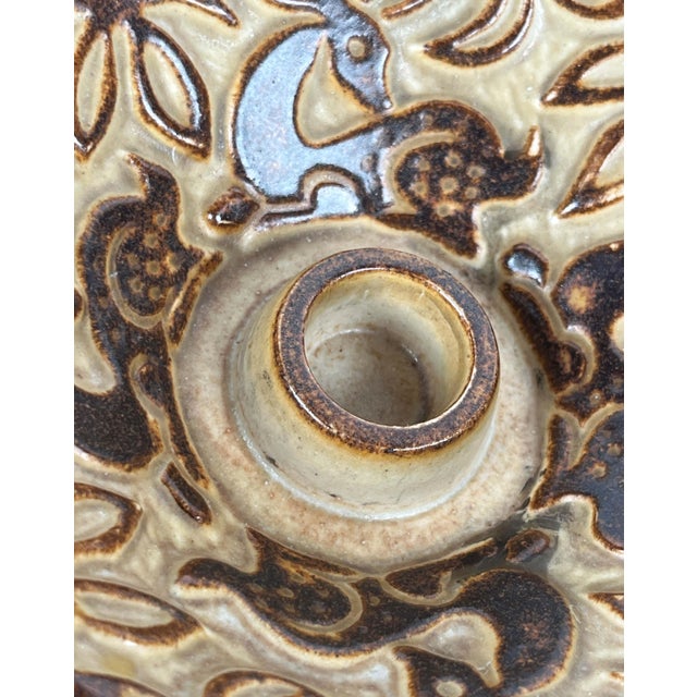 Mid-Century Modern Danish Studio Pottery Bowls and Candleholder from Michael Andersen Keramik, 1960s, Set of 3 For Sale - Image 10 of 14