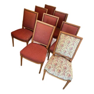 Set of 8 Vintage Louis XVI Dining Chairs For Sale