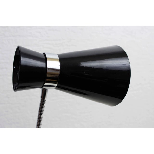 Metal Black Diabolo Desk Lamp, 1970s For Sale - Image 7 of 11
