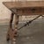 Chestnut Vintage Spanish Style Two-Drawer Writing Table With Hand-Forged Iron Supports For Sale - Image 8 of 18