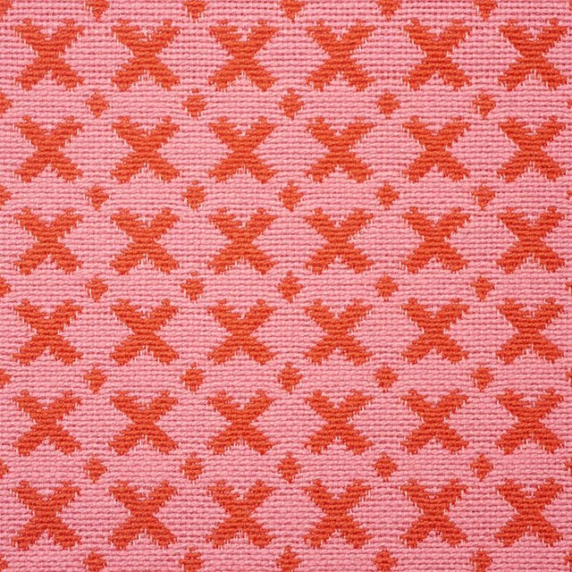 Schumacher Schumacher Elias 16" Pillow in Red & Pink For Sale - Image 4 of 6