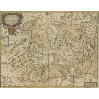 Antique Map of Drenthe in the Netherlands For Sale
