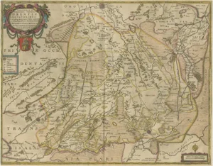 Antique Map of Drenthe in the Netherlands