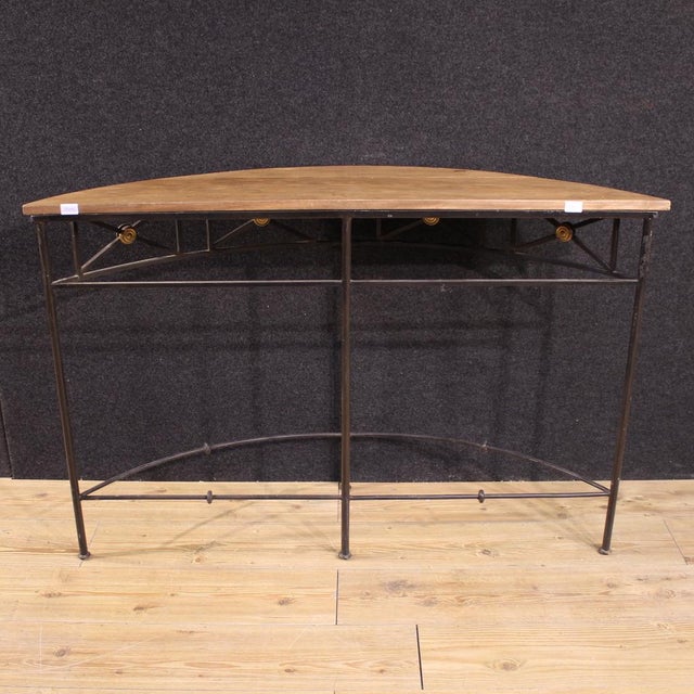 20th Century French Half-Moon Console, 1960s For Sale - Image 4 of 12